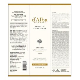 Sérum Hidratante Dalba Piedmont Trufa Blanca Italiana Rostro                                                                                          