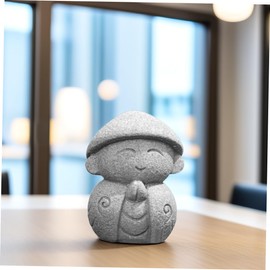 BESPORTBLE 2pcs Ksitigarbha Japanese Buddha Bronze Zen Miniature Incense Holder Home Ornaments Frog Figurines Monk Traditional Incense Fountain Pet Lantern Buddha Statues Imitation