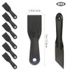 6 Pack Plastic Putty Knife Set, 2" Flexible Paint Scraper