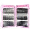 Individual Eyelashes Kit 600+ Pieces 30D-40D-50D-60D-80D-100D Volume Cluster Lashes Extensions,