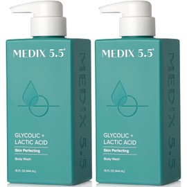 Medix 5.5- MEDIX 5.5 Exfoliante corporal para el cuidado de la piel Limpiador corporal exfoliante con ácido glicólico KP Bump Eraser | AHA + Láctico