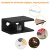 sourcing map 8pcs Glass Shelf Brackets Metal Adjustable Glass Clamps