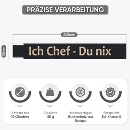 Inch Rule/Folding Rule Ich Chef Du Nix