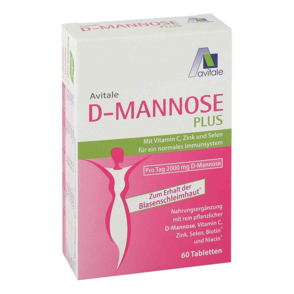 Avitale Avitale D-Mannose Plus 2000mg Tabletten mit Niacin und Biotin