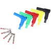 10Pcs Banana Plug Safety Sealed Protection Shrouded 90 Degree DIY