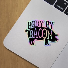 Holographic Decal Stickers of Body by Bacon Premium Waterproof Vinyl Decal Stickers for Laptop Phone Accessory Helmet Car Window Mug Tuber Cup Door Wall Decoration ANDVER3f3215aHO