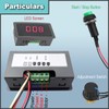 JYUDAUFU DC 6-30V Motor Speed Controller Digital Display LED 12V