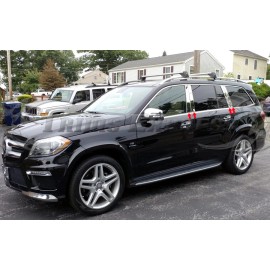 Made in USA - Trims Express 2013-2019 Mercedes GL/GLS Class GL450 GL550 8Pc Chrome Pillar Post X166 Trim