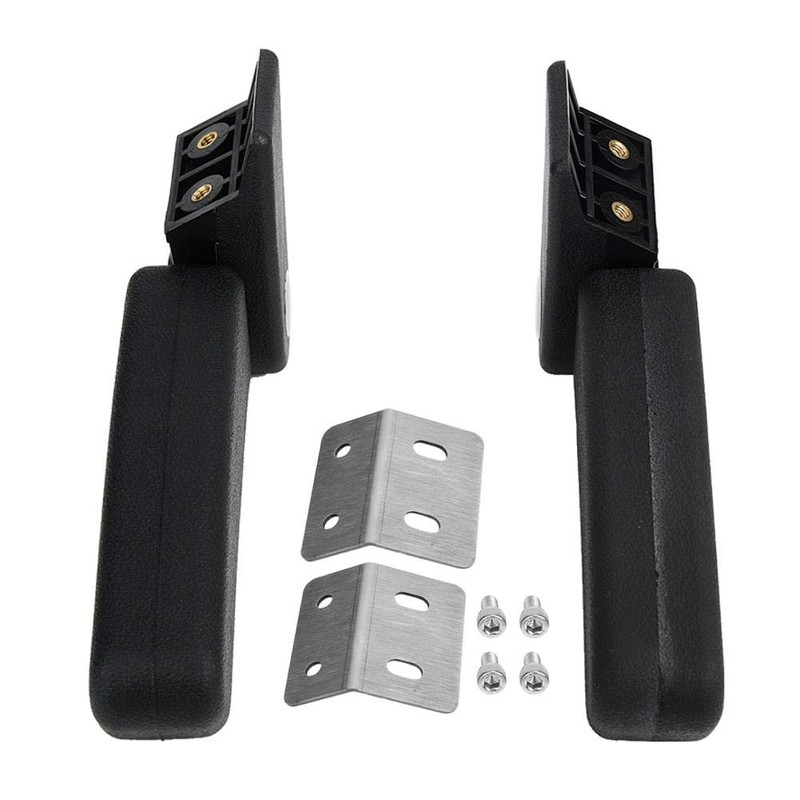 Motorcycle Armrest Rear Armrest Adjustable 90° Folding ABS Passenger Armrest