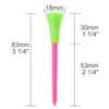 CRESTGOLF Golf Tees 3 1/4 inches 83MM Mixed Color Rubber