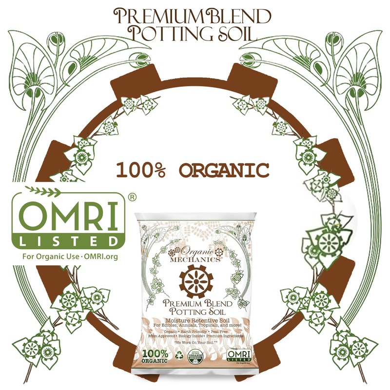Organic Mechanics Premium Blend Potting Soil, 1 Cu Ft -