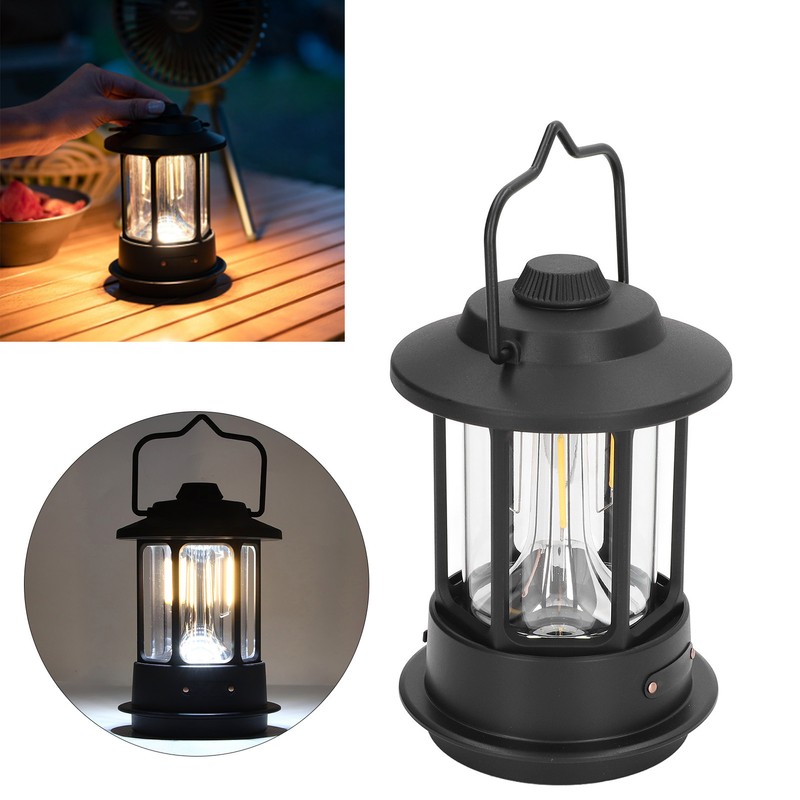 LED Camping Lantern 5‑170lm Waterproof Ergonomic Portable Camping Ambient Lantern