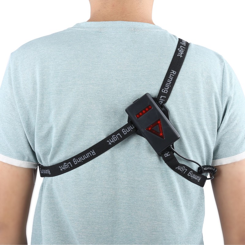 LED Night Running Light Waterproof Chest Lamp Safety Warning Light