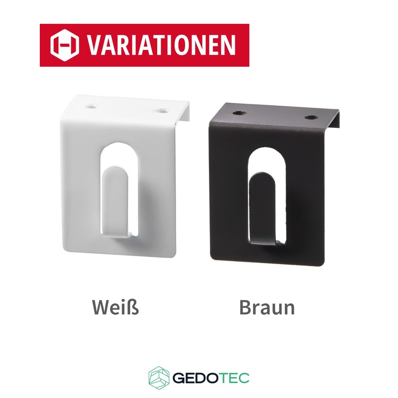 Gedotec Window Hooks White | Hanging Hooks Made of Steel