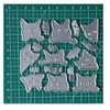 9 Pcs Cat Metal Die Cuts,Cute Probe Cat Set Cutting