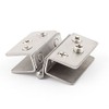 Sourcingmap Shower Door Metal Glass-to-Glass Clamp Clip Hinge for 8mm