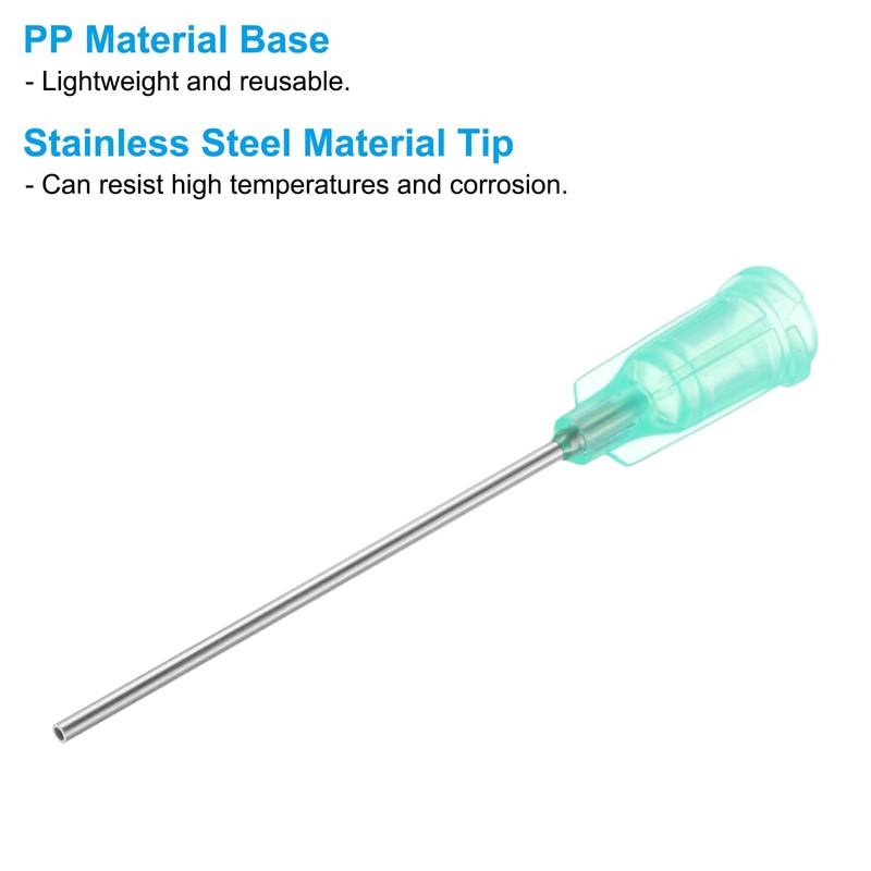 PATIKIL 18Ga x 1.5 Inch Dispensing Needle Tips, 10Pcs Stainless