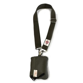 Holiday A.M. Shoulder Coin Case Men's Size: Length 5.5 x Width 8.3 x Width 0.8 inches (14 x 21 x 2 cm) Wallet Neck Wallet Coin Case Pass Case Shoulder Wallet (KB212), Khaki