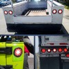 Nilight 2PCS 4 Inch Round Red White LED Trailer Tail
