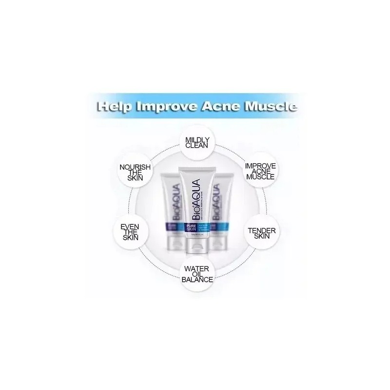 Limpiador Facial Espumoso Elimina Acné Control Piel Grasosa