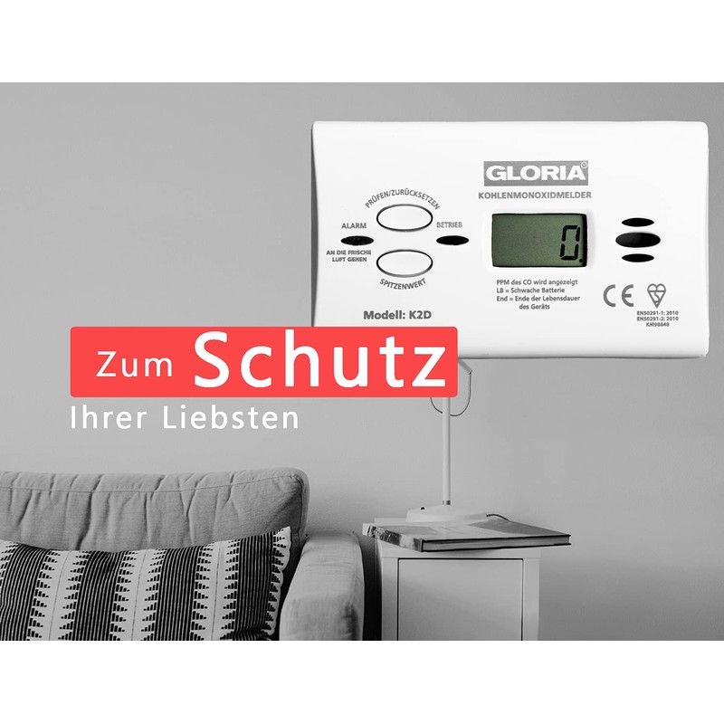 Carbon monoxide detector K2D.