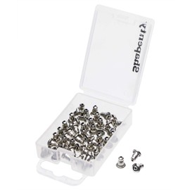 Shapenty 50PCS/25Pairs Stainless Steel Earnuts Clutches Earring Safety Backs Stopper Replacements Earring Backing Jewelry Making Findings (4.5 x 5 MM)