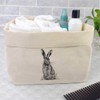 Large 'Sitting Hare' Canvas Organiser/Storage Bag (OR00006634)