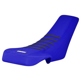 Suzuki 1987-1992 Suzuki Quadracer 250 LT 250R seat cover  all BLUE w/ BLACK ribs #245