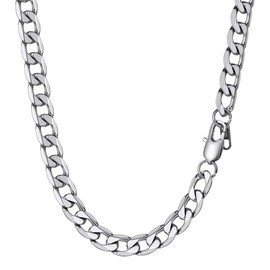 Prosteel Silver Necklace Chain Stainless Steel Jewelry Men Man Chain Necklce Nevklace 30 Inch Long 9mm Good Chain Big Chains