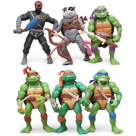 OBXAVV 4.7" Turtles Action Figures 6PCS Figure Bundle Toys Collection Birthday for Kids