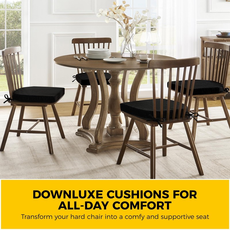 downluxe Indoor Chair Cushions for Dining Chairs, Soft and Comfortable