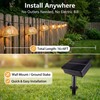 TWINKVILLA Solar Rattan String Lights Outdoor, 16FT 16 LED Half-Globe
