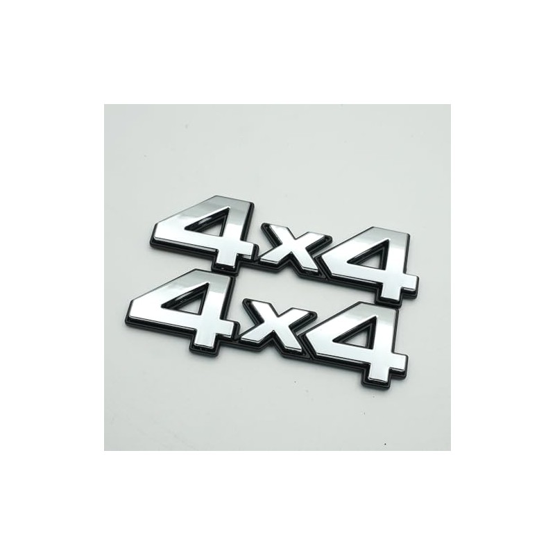2Pc 4X4 Decal Fender Tailgate Emblem Badge 3D Nameplate Trunk