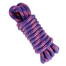 12MM Heavy Duty Rope Cord. Paracord. Polyester Climbing Rope. Strong Thick Braided Outdoor Rope. Made in Spain. 5M. Pink&Violet.