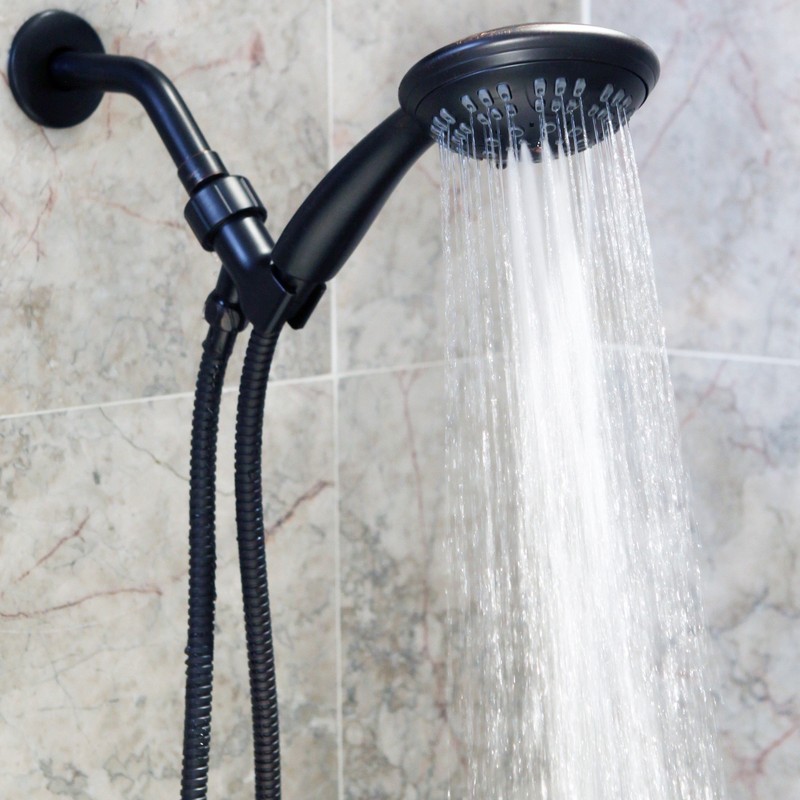 6 Function Handheld Shower Head Kit - High Pressure, Removable