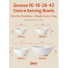 Sweese Porcelain Serving Bowls Set, 10-42 oz, Versatile for Salad,