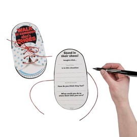 Fun Express DIY Social Emotional Learning Empathy in Their Shoes Activity - 12 Pieces