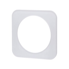 Wandplatte aus deutsch/französischem Glas mit 1 Schlüssel, weiß