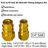 R12 to R134a AC Retrofit Fitting Adapter Kit, A/C Conversion