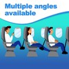 Aeroplane Footrest Foot Hammock, Footrest Made of Premium Memory Foam,