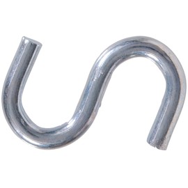 Hardware Essentials 851871 Zinc S-Hooks 0.092" x 3/4"