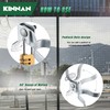 KINNAN 1-5/8'' Flat Back Wall Mount Fork Gate Latch, Chain