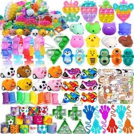 Taulaap 120 Pcs Party Favors Toy Assortment for Kids Birthday Party, Pinata Filler Goodie Bag Stuffers, School Classroom Rewards, Treasure Box Toys, Treasure Chest Carnival Prizes Bulk Toys