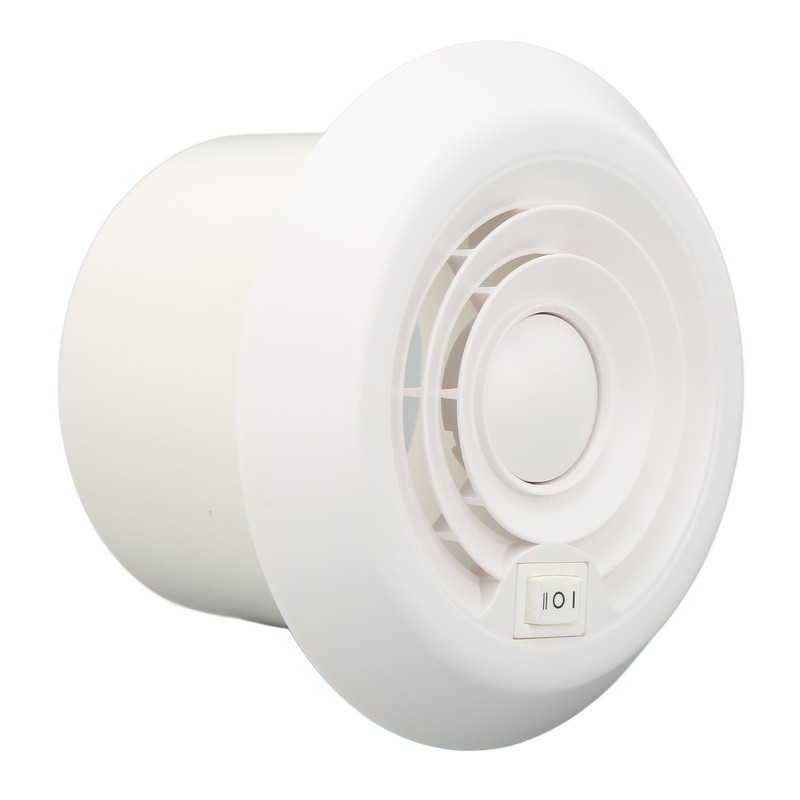 RV Mini Vent Fan White Round Noiseless Compression Resistant Vent