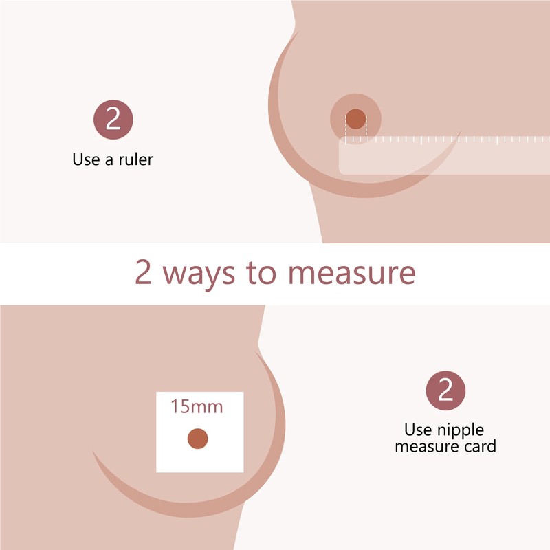 8PCS Flange Insert 15/17/19/21mm Compatible with Momcozy M5/M6/M9/S9Pro/S12Pro, Breast Pump