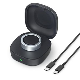 Oura Ring Charger, Wireless Charger Case Compatible with Oura Ring Gen3 Heritage Horizon Small Portable Travel Charging Box for Smart Ring（Black, Size 8,9,10,11,12） #springtok - size: size7