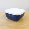 At First AF801 Square Food Pack Lunch Box, Navy Colors,