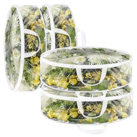 Ram® Clear Wreath Storage Christmas Wreath Garlands Storage Bag With Zip Window 30"
