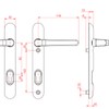 Ultion Sweet Door Handle 122mm (Short Fixings) - Matching Door