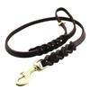 Nordkawa Leather Dog Leash 6Ft x 5/8"- Braided Dog Leash